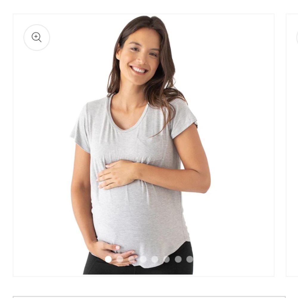 Kindred Bravely Everyday Nursing & Maternity Tee. Size Medium. Color Gray.